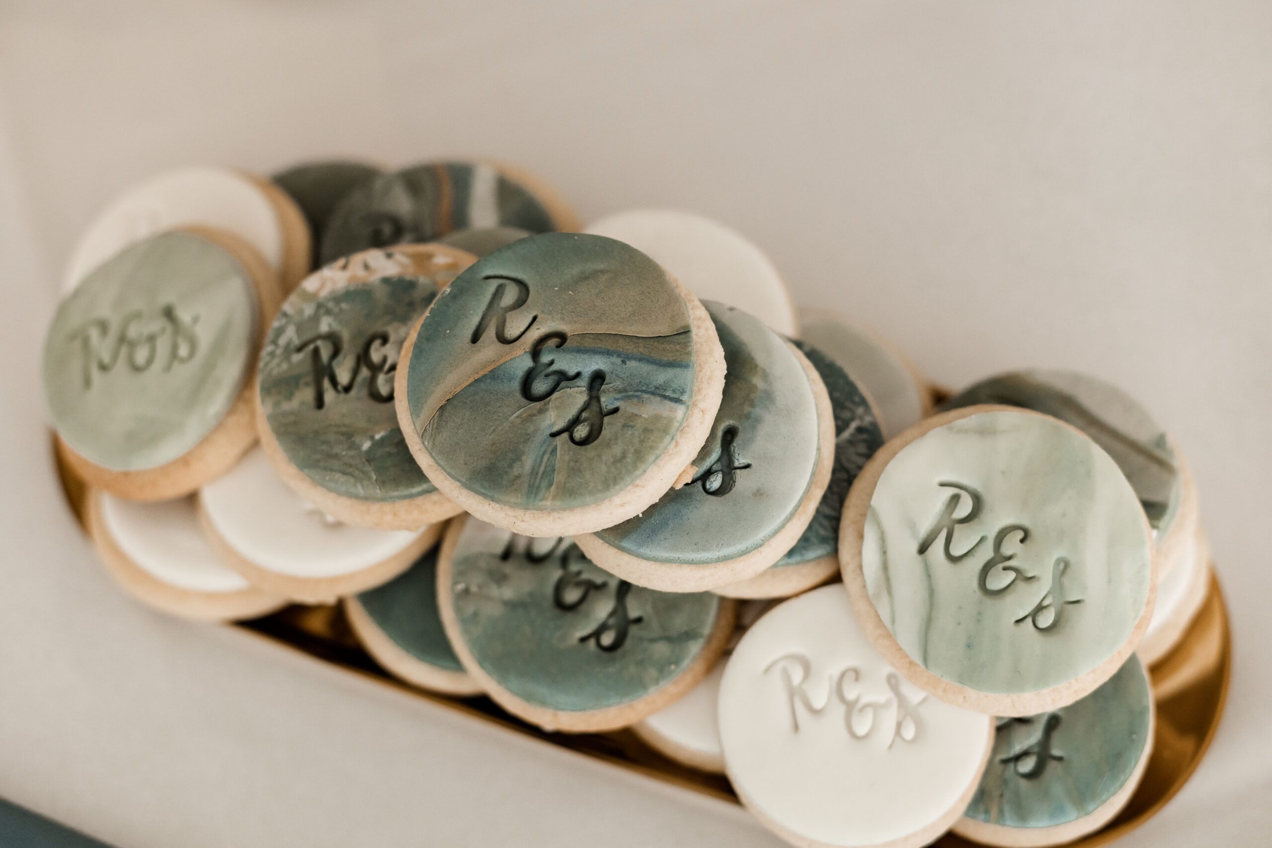 Wedding dessert table brownies